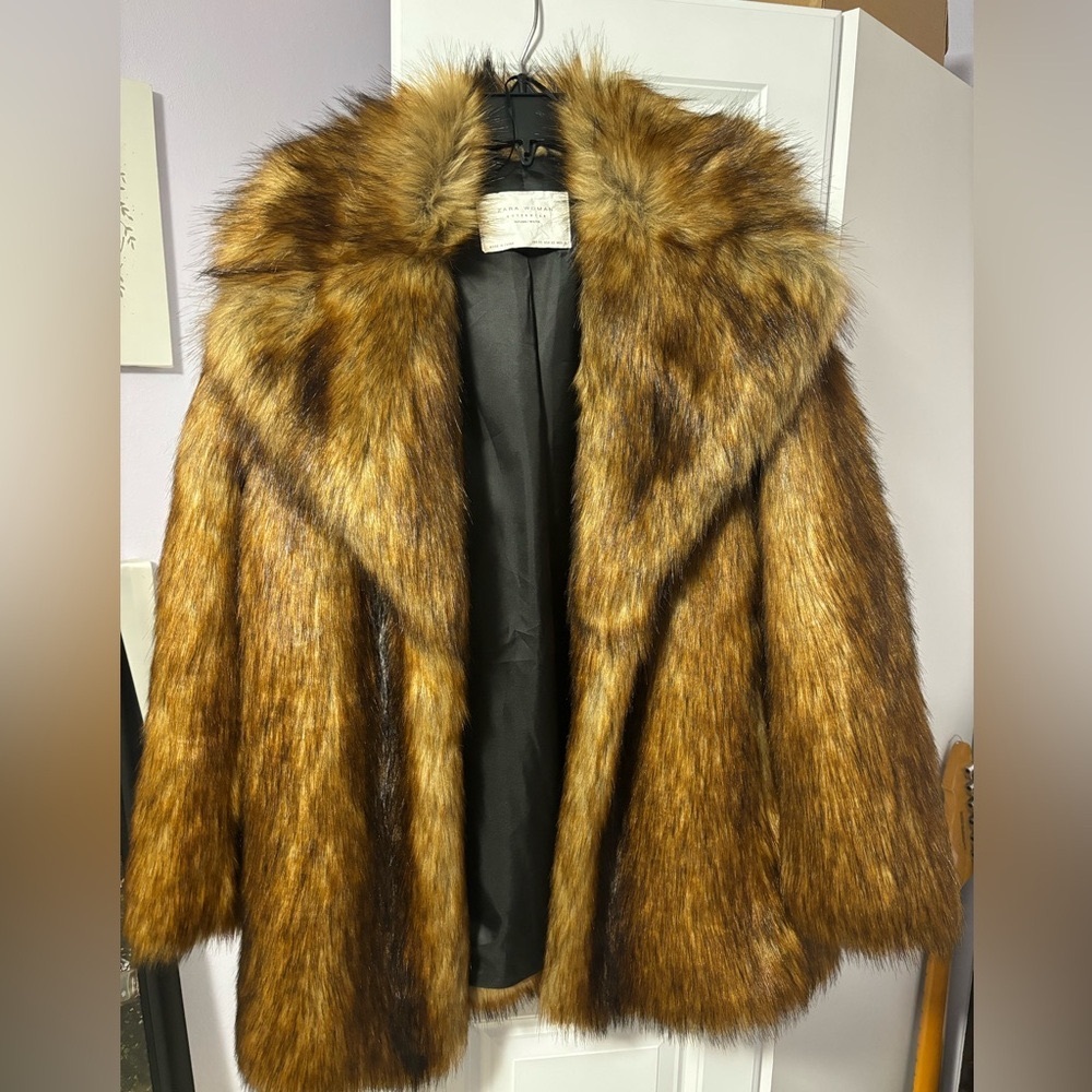 Zara Faux Fur Coat